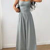 Sleeveless Wide Leg Casual Jumpsuit