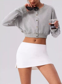The Cleo Cropped Button Cardigan