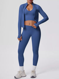 The Lucia Three-Piece Tank, Jacket & Legging Set