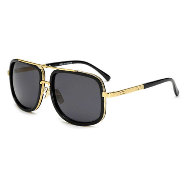 Urban Edge: Men's Square Pilot Sunglasses for Modern Style & Protection