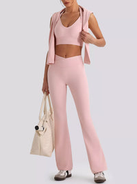 The Cleo Criss-Cross V-Neck Tank & Legging Set