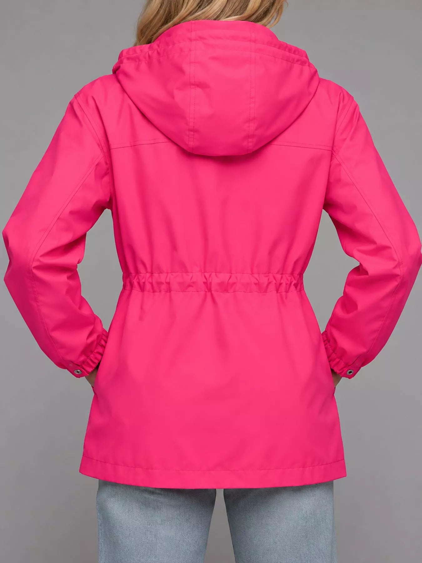 The Breeze Hooded Drawstring Windbreaker