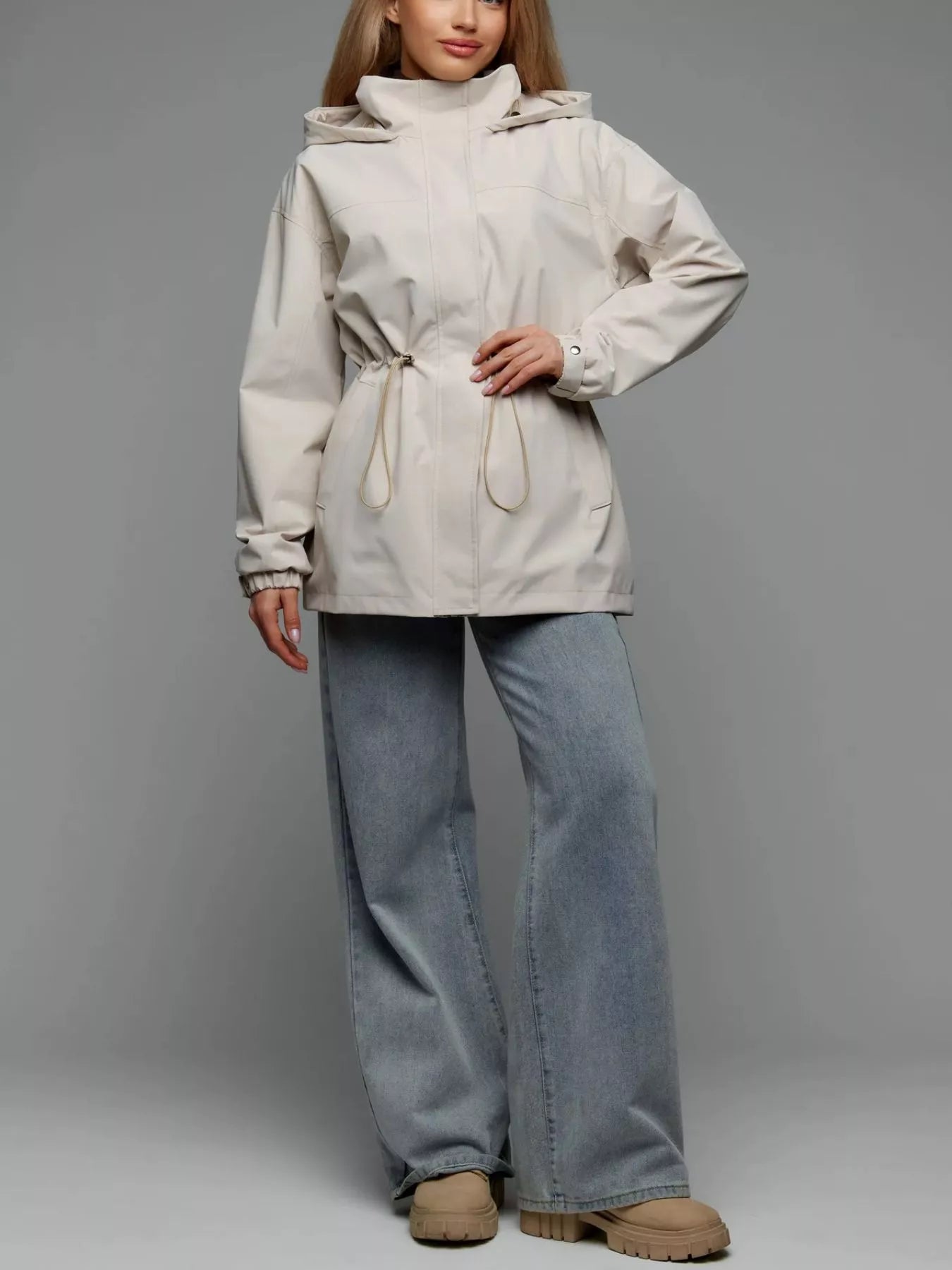 The Breeze Hooded Drawstring Windbreaker