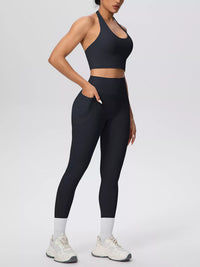 The Lucia Halter Crop Top & Legging Set