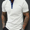 The Brixham Striped Button Tee