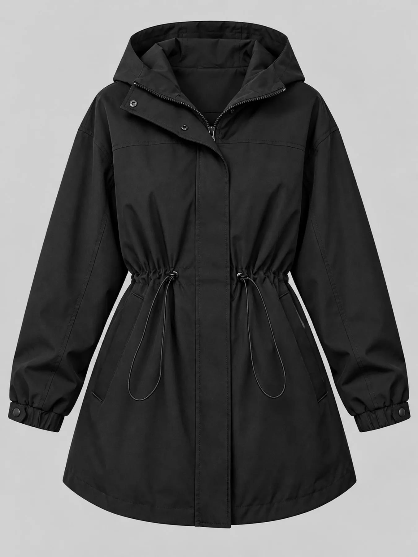The Breeze Hooded Drawstring Windbreaker