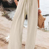 Full Size Wide Leg Pants with Drawstring Waist Plus Size