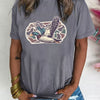 Graphic Round Neck Short Sleeve T-Shirt