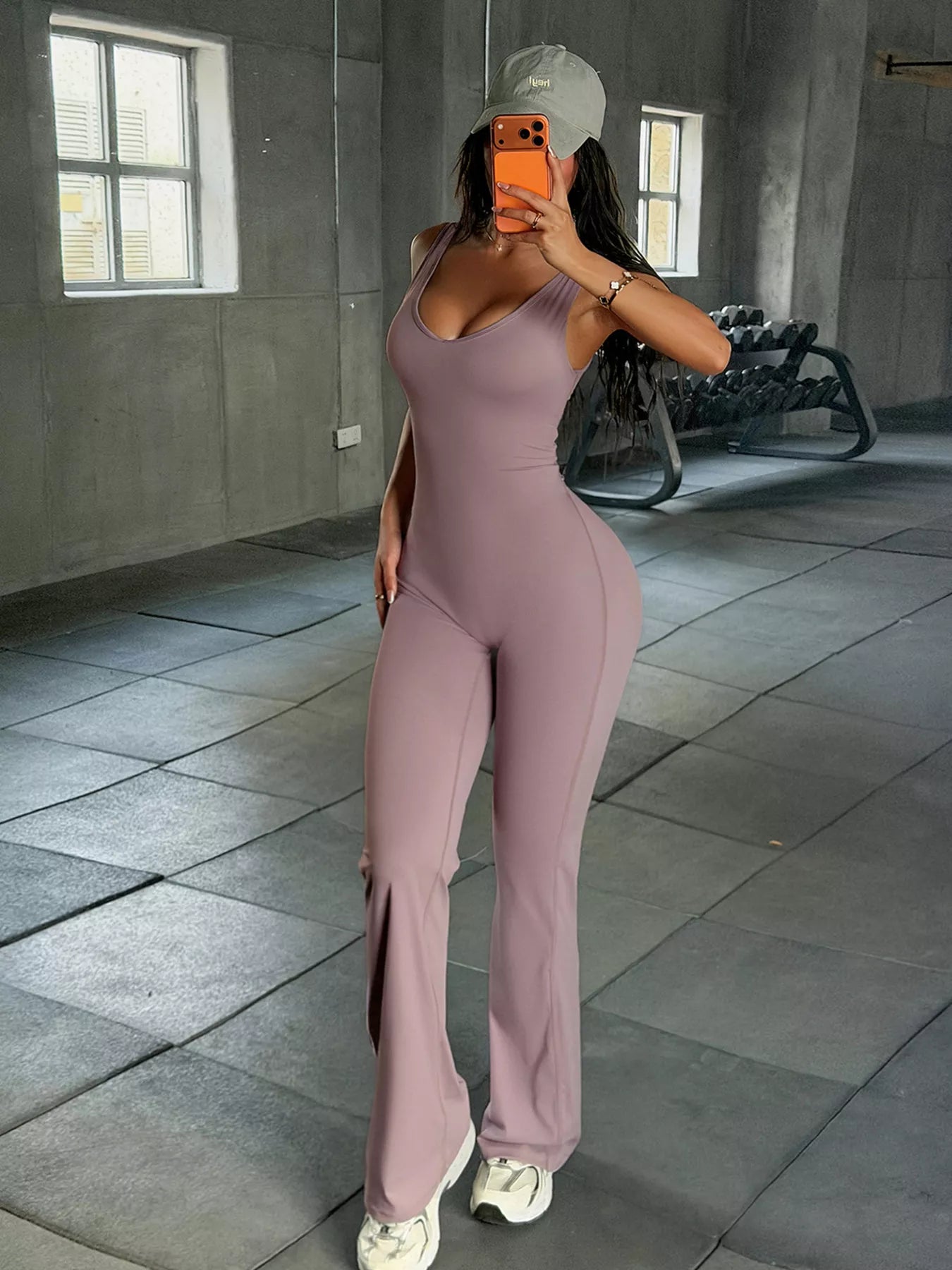 The Avery Sleeveless Flare Jumpsuit