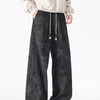 Men's Plus Size Vintage Wash Wide Leg Pants