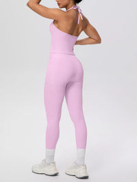 The Lucia Soft Halter Cami & Legging Set