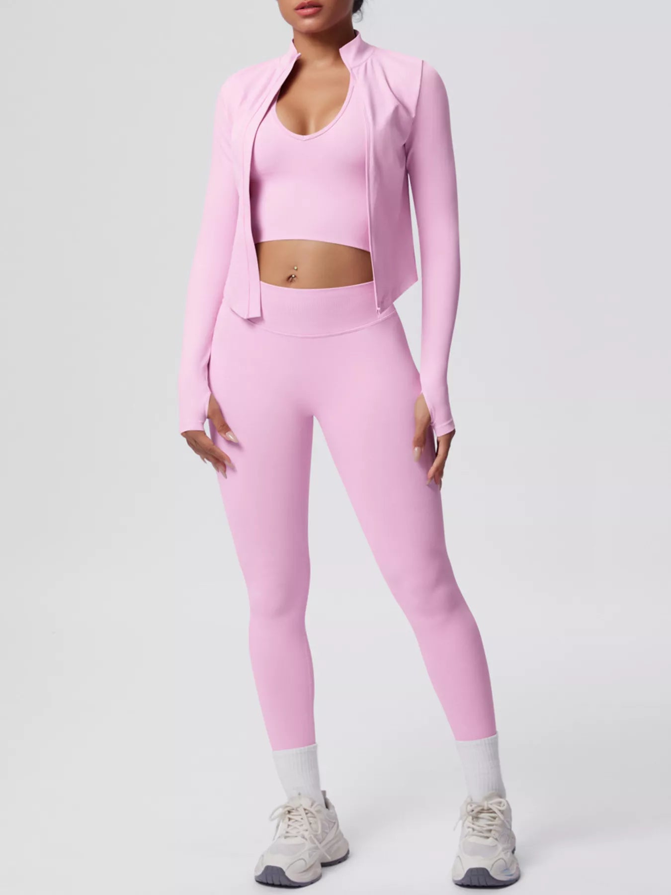 The Lucia Three-Piece Tank, Jacket & Legging Set