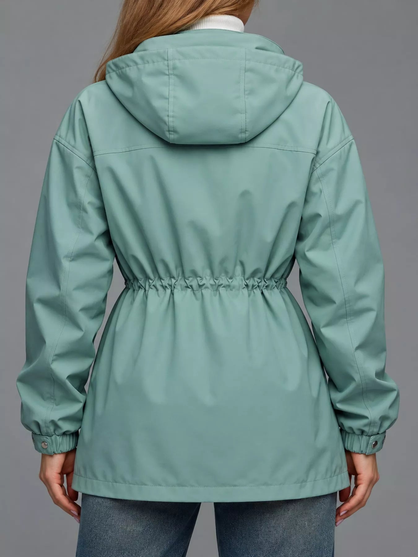 The Breeze Hooded Drawstring Windbreaker