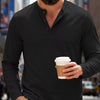 Men's Full Size Casual Henley Long Sleeve T-Shirt Plus Size