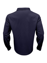 Men's long-sleeve button-up shirt and matching pants set