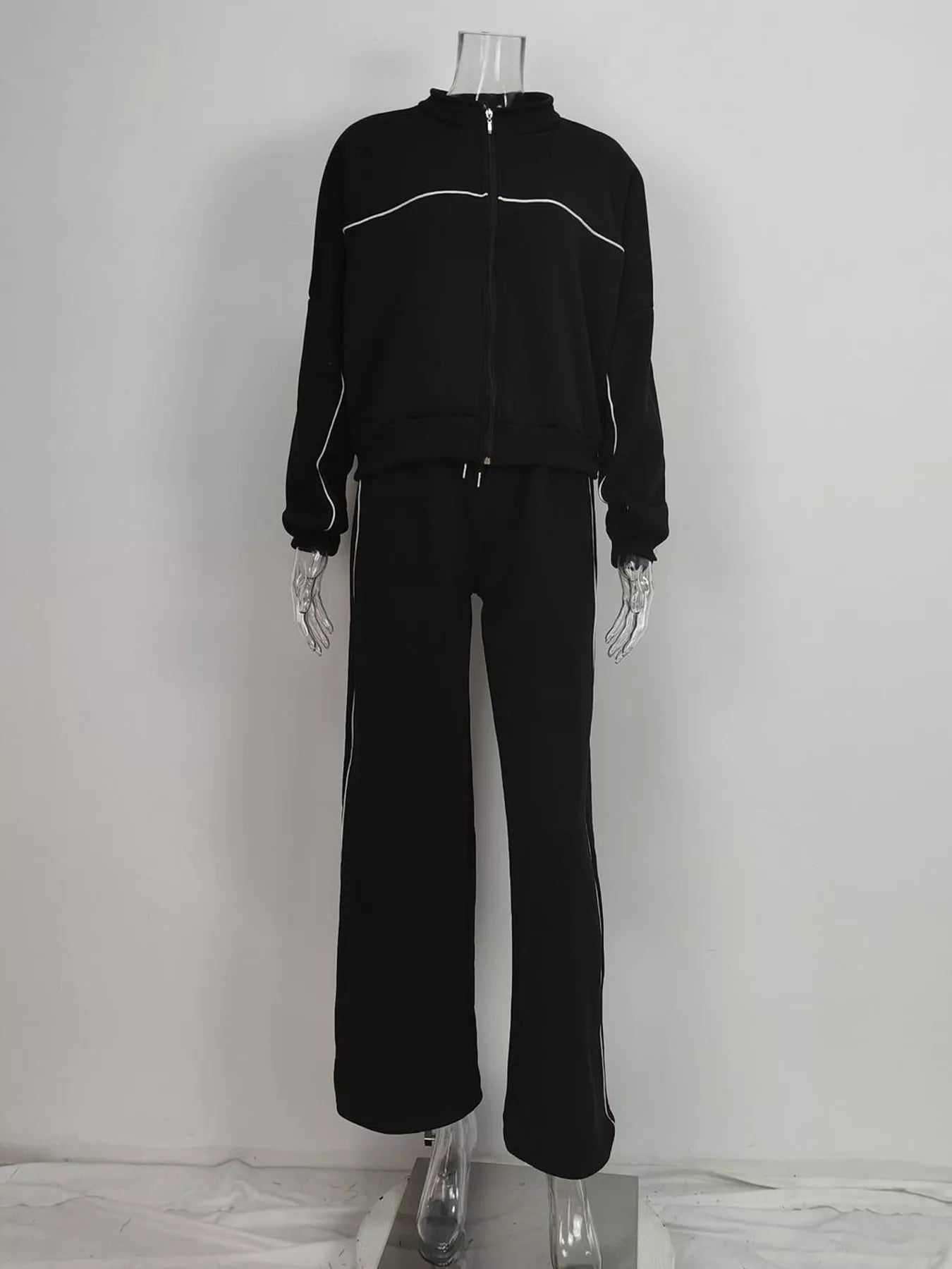 The Haven Zip Jacket & Wide-Leg Pant Set
