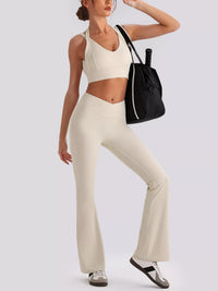 The Cleo Criss-Cross V-Neck Tank & Legging Set