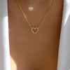 18K Gold-Plated Heart Necklace