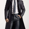 Men's Full Size Button Up Long Sleeve Longline Jacket Plus Size