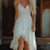 Asymmetrical Hem Lace V-Neck Cami Dress