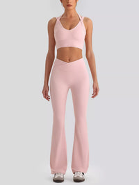 The Cleo Criss-Cross V-Neck Tank & Legging Set