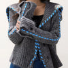Ribbed Knit Open Front Cardigan