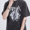 Men's Graphic METALLICA Round Neck Wash T-Shirt