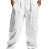 Men's Full Size Relaxed Fit Cargo Drawstring Pants Plus Size