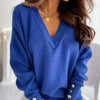V-Neck Long Sleeve Sweatshirt