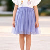 Children's Ballerina Round Neck Tulle Dress