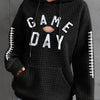 GAME DAY Football Drawstring Long Sleeve Hoodie