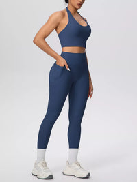 The Lucia Halter Crop Top & Legging Set