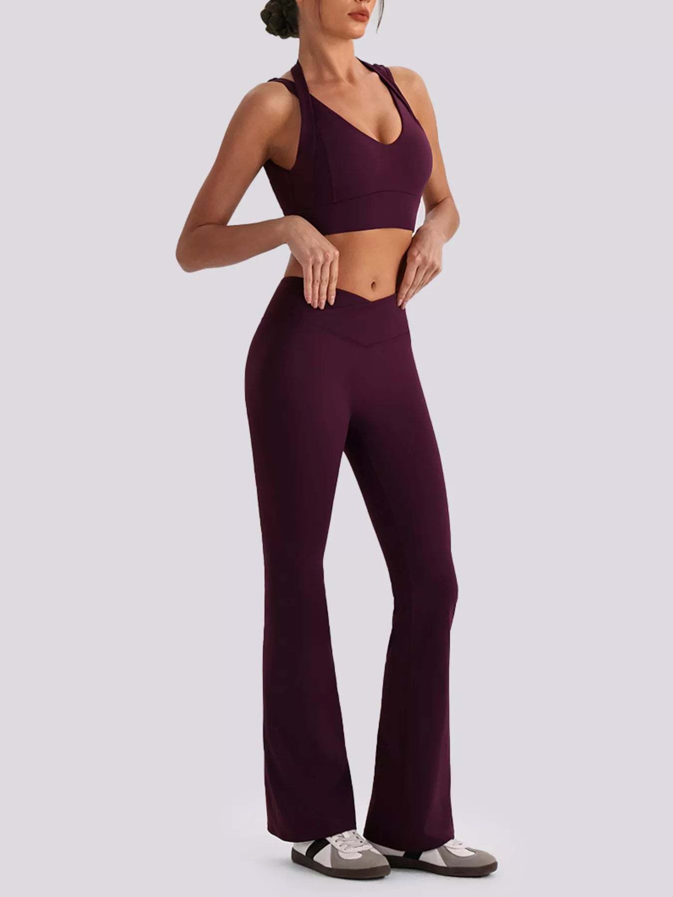 The Cleo Criss-Cross V-Neck Tank & Legging Set