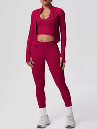The Lucia Three-Piece Tank, Jacket & Legging Set