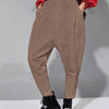 Loose Fit Harem Pants with Pockets