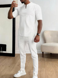 The Foster Top & Pants Set – short sleeve top and pants set, view 2