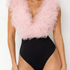 Ruffle Trim Sleeveless Bodysuit