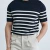 Men's Classic Striped Short Sleeve Knit T-Shirt