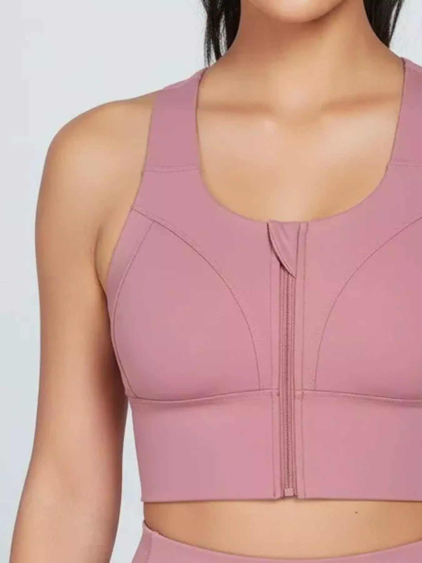 The Zia Front-Zip Active Tank