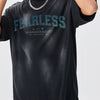 Men' s Fearless Round Neck Wash T-Shirt