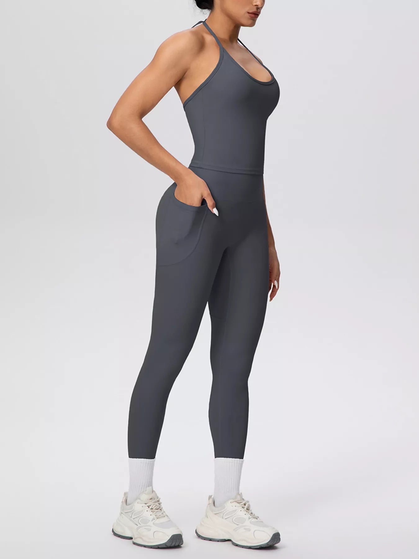 The Lucia Soft Halter Cami & Legging Set