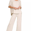 Zenana V-Neck Oversized Top & Pants Set