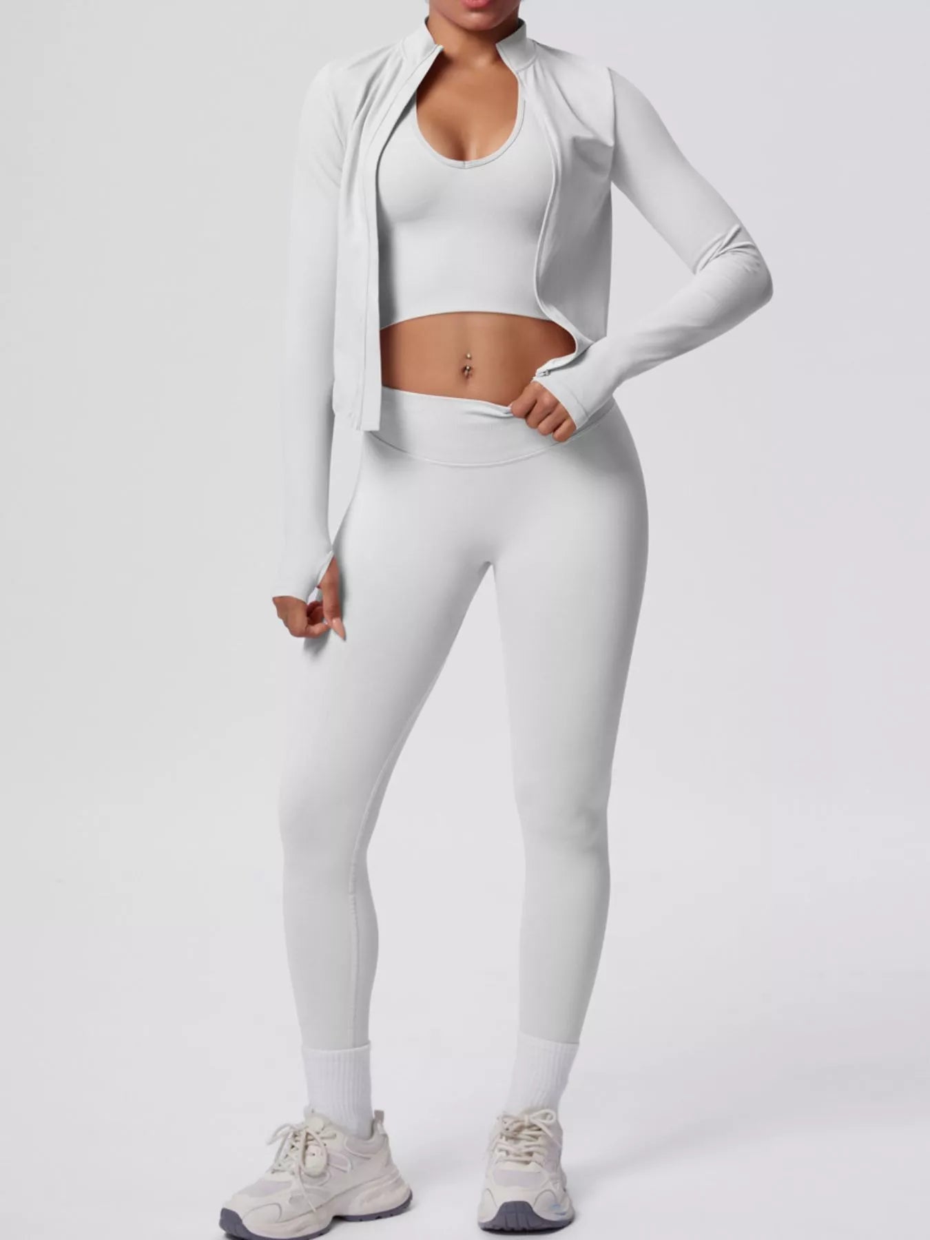 The Lucia Three-Piece Tank, Jacket & Legging Set