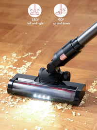 Homeika Cordless Vacuum Cleaner, 28Kpa Powerful Suction, 380W Strong Brushless Motor with 8 in 1 Lightweight Stick Vacuum Cleaner with 50 Min Runtime Detachable Battery for Pet Hair & Carpet