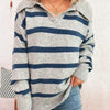 Striped Dropped Shoulder Sweater