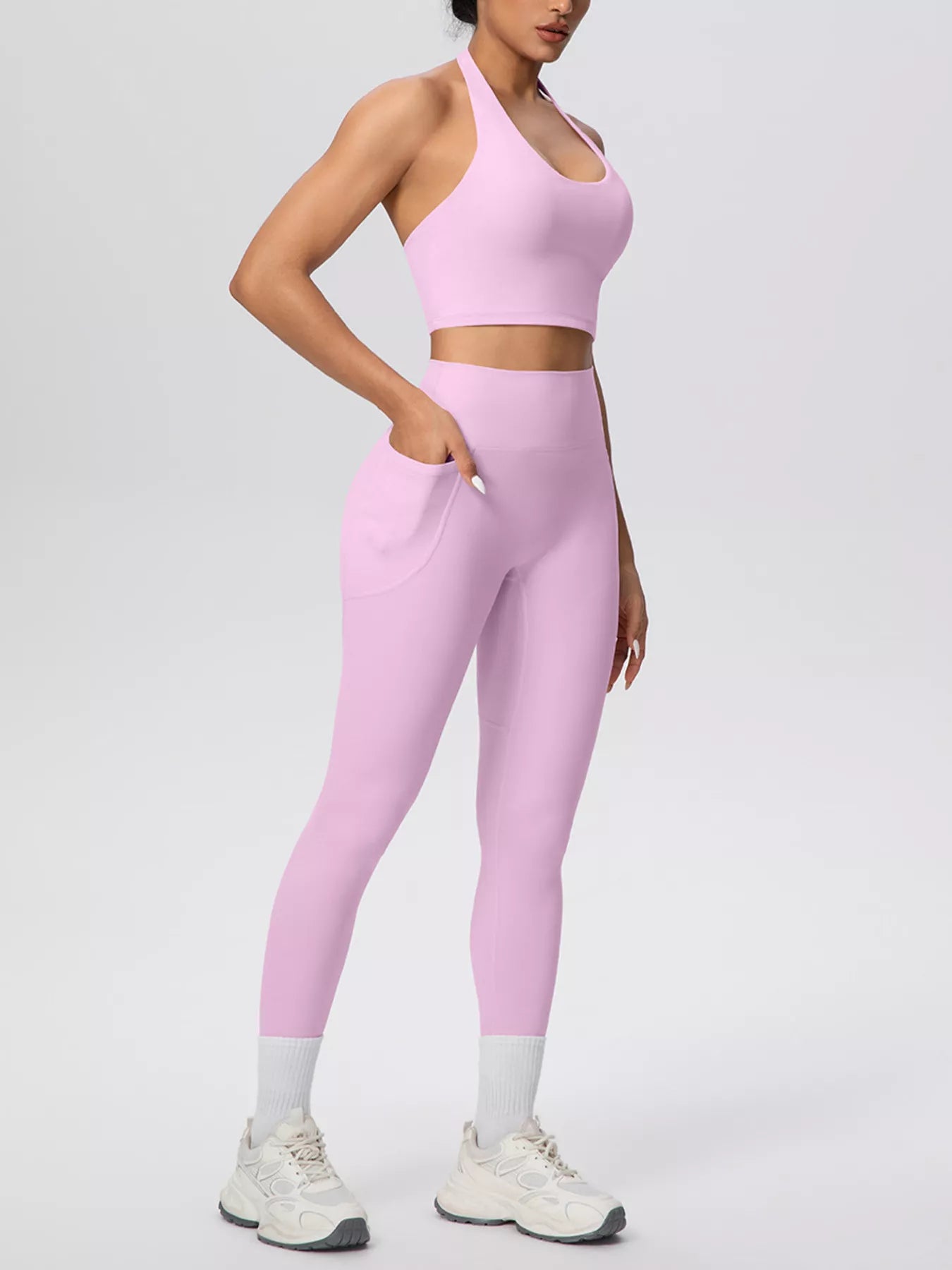 The Lucia Halter Crop Top & Legging Set
