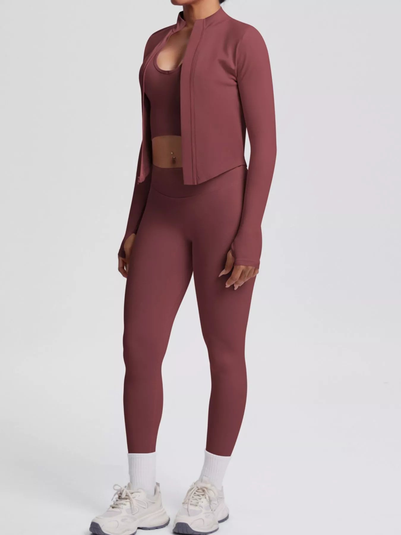 The Lucia Three-Piece Tank, Jacket & Legging Set