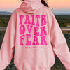 FAITH OVER FEAR Dropped Shoulder Hoodie