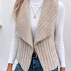 Cozy Fleece Open Front Vest Coat