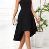 Elegant High-Low Hem Sleeveless Dress